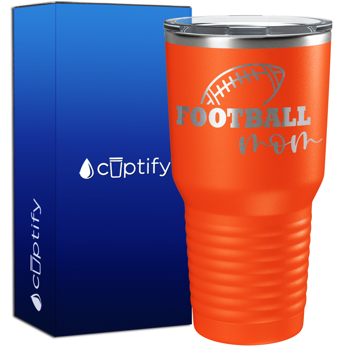 Football Mom 30oz Football Tumbler