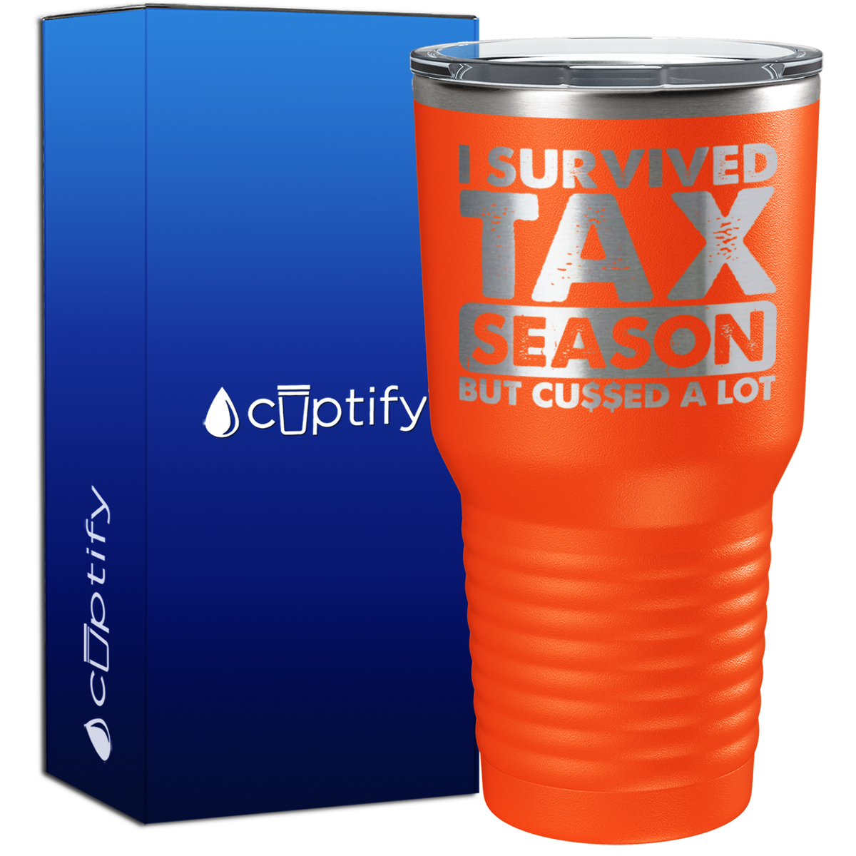 I Survied Tax Season 30oz Accountant Tumbler