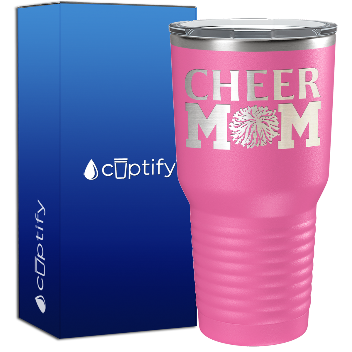 Cheer Mom Pom Pom 30oz Cheer Tumbler