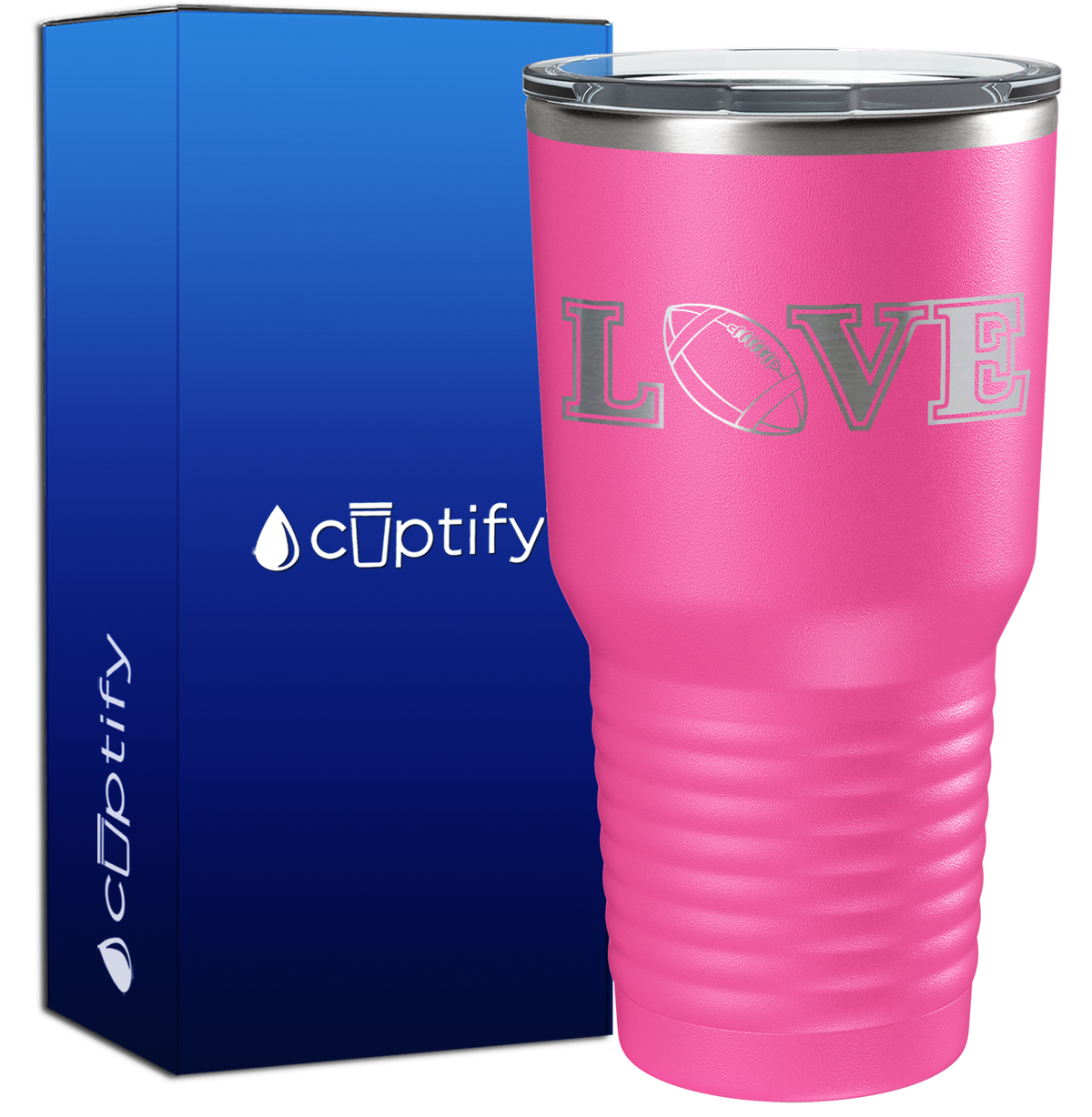 Football Love 30oz Football Tumbler