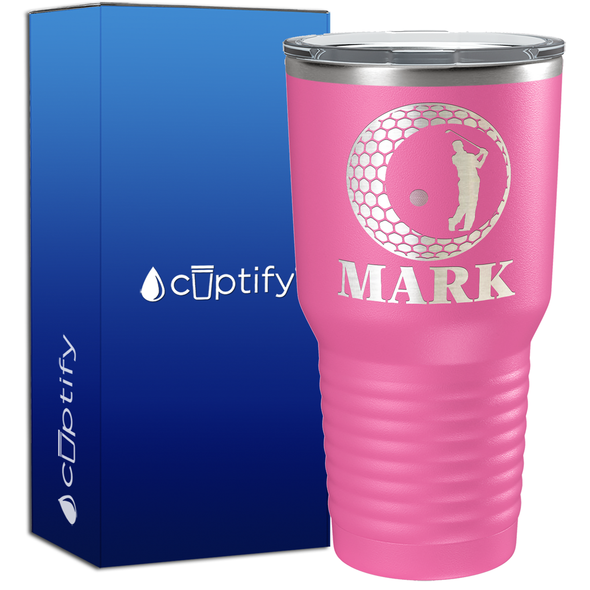 Personalized Golfer in Ball 30oz Golf Tumbler
