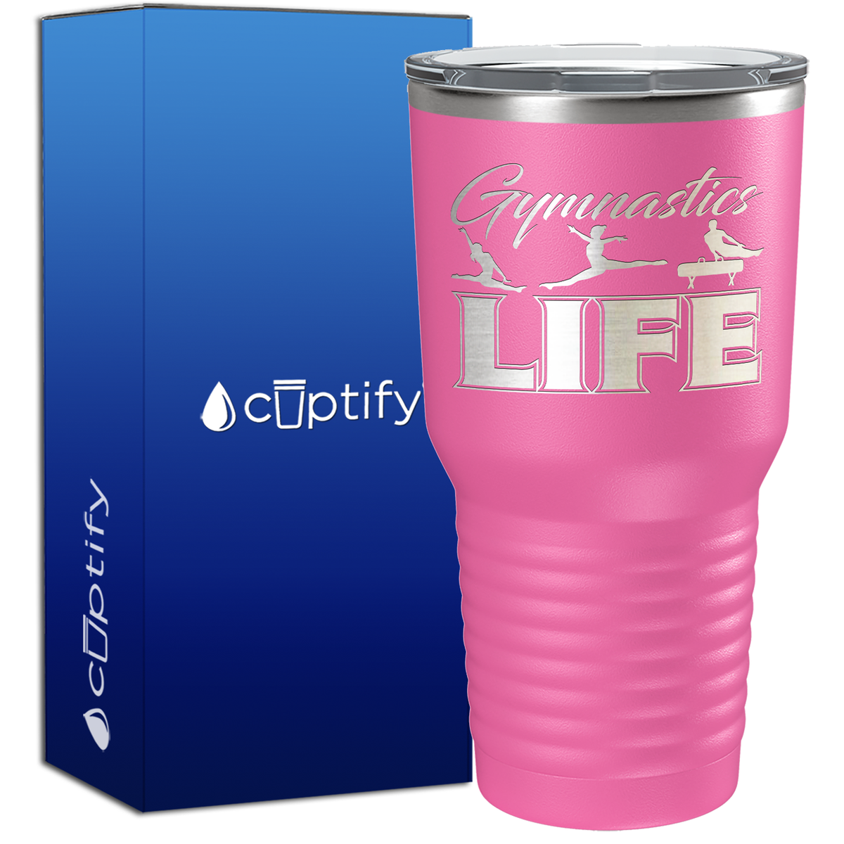 Gymnastics LIFE Silhouettes 30oz Gymnastics Tumbler