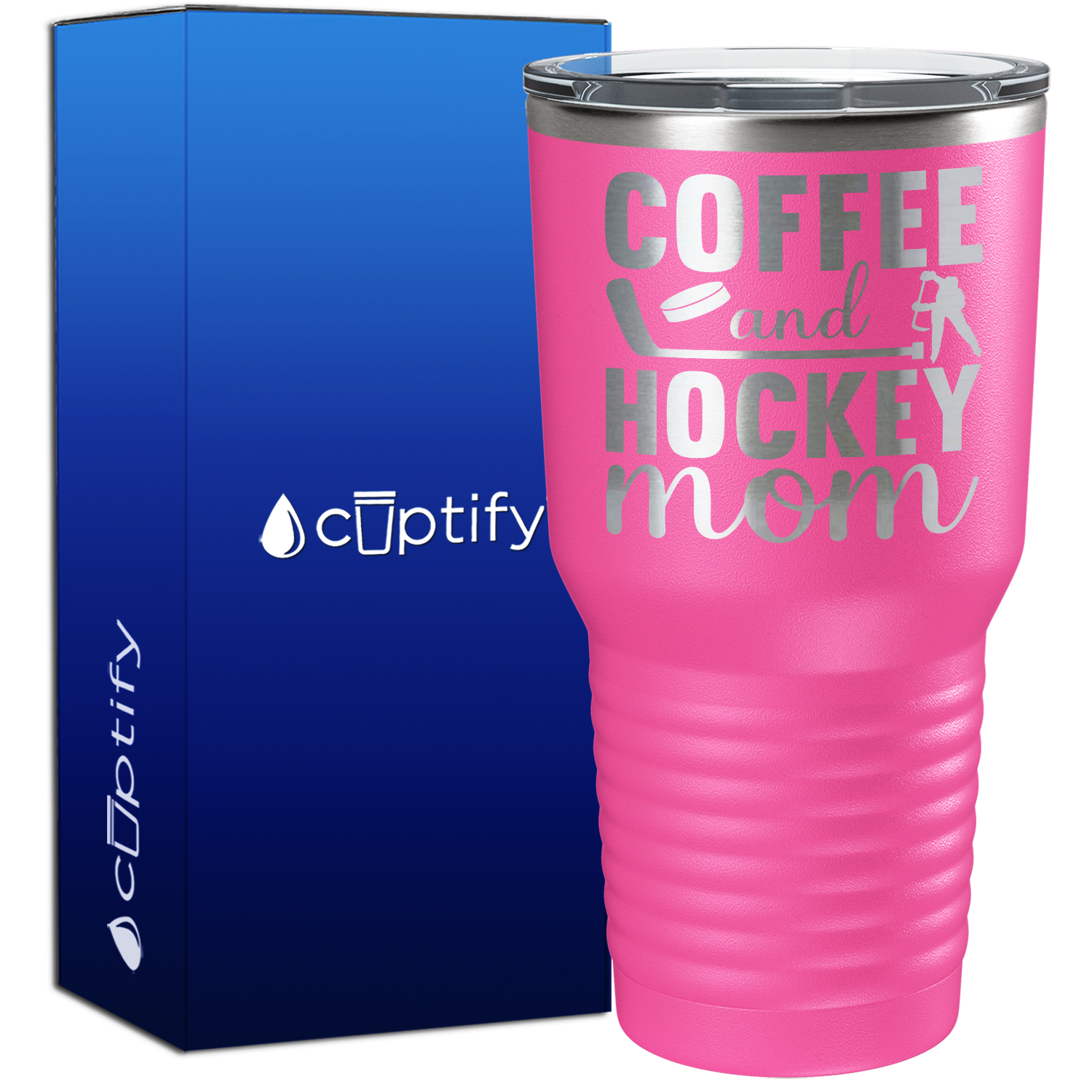 Coffee and Hockey Mom 30oz Hockey Tumbler