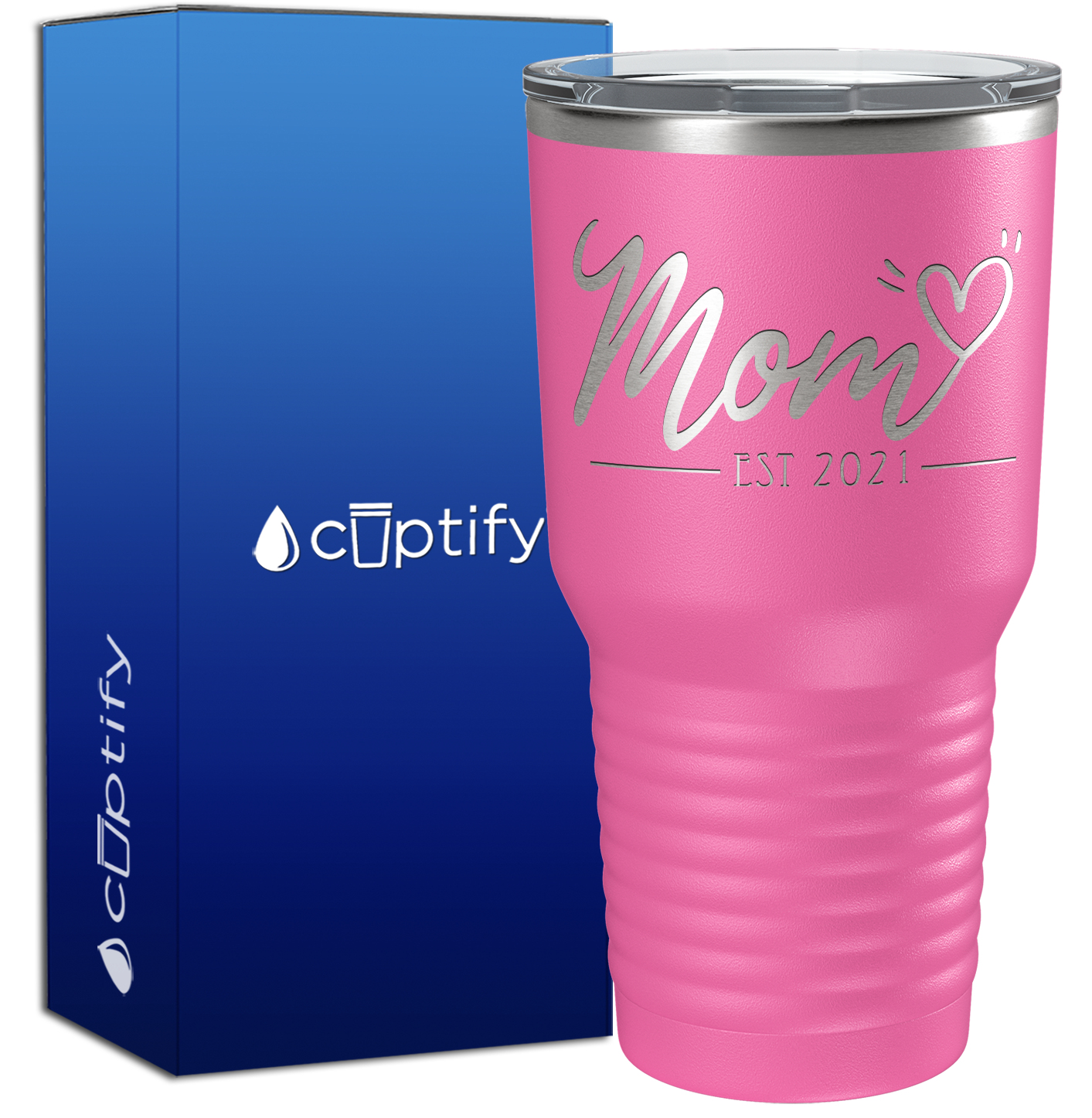 Mom Heart Est 30oz Mom Tumbler