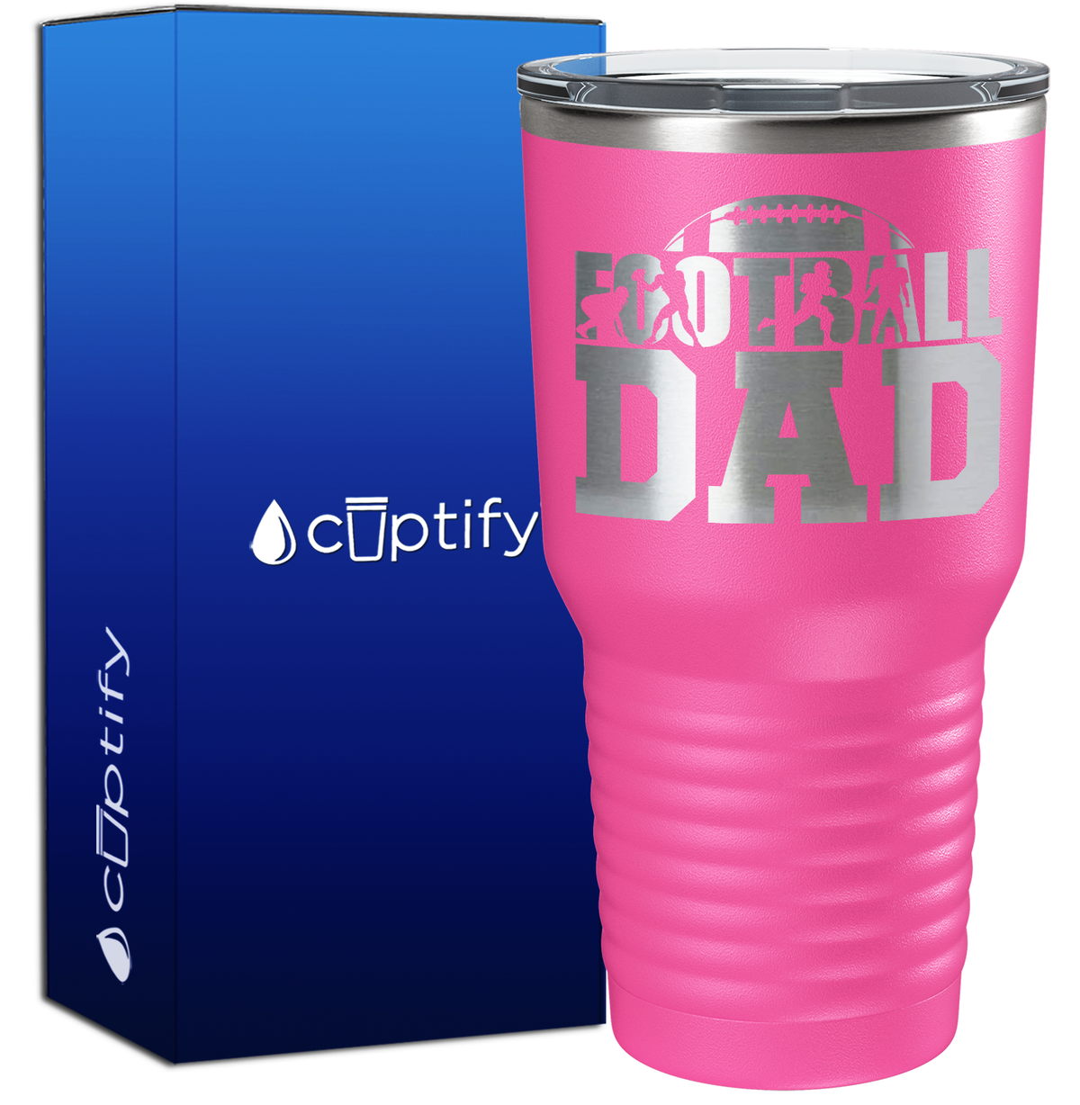 Football Dad 30oz Football Tumbler