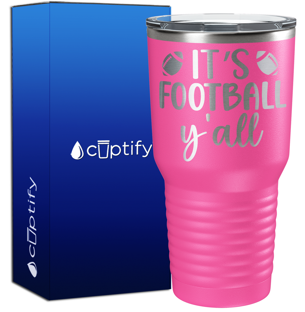 It's Football Y'all 30oz Football Tumbler