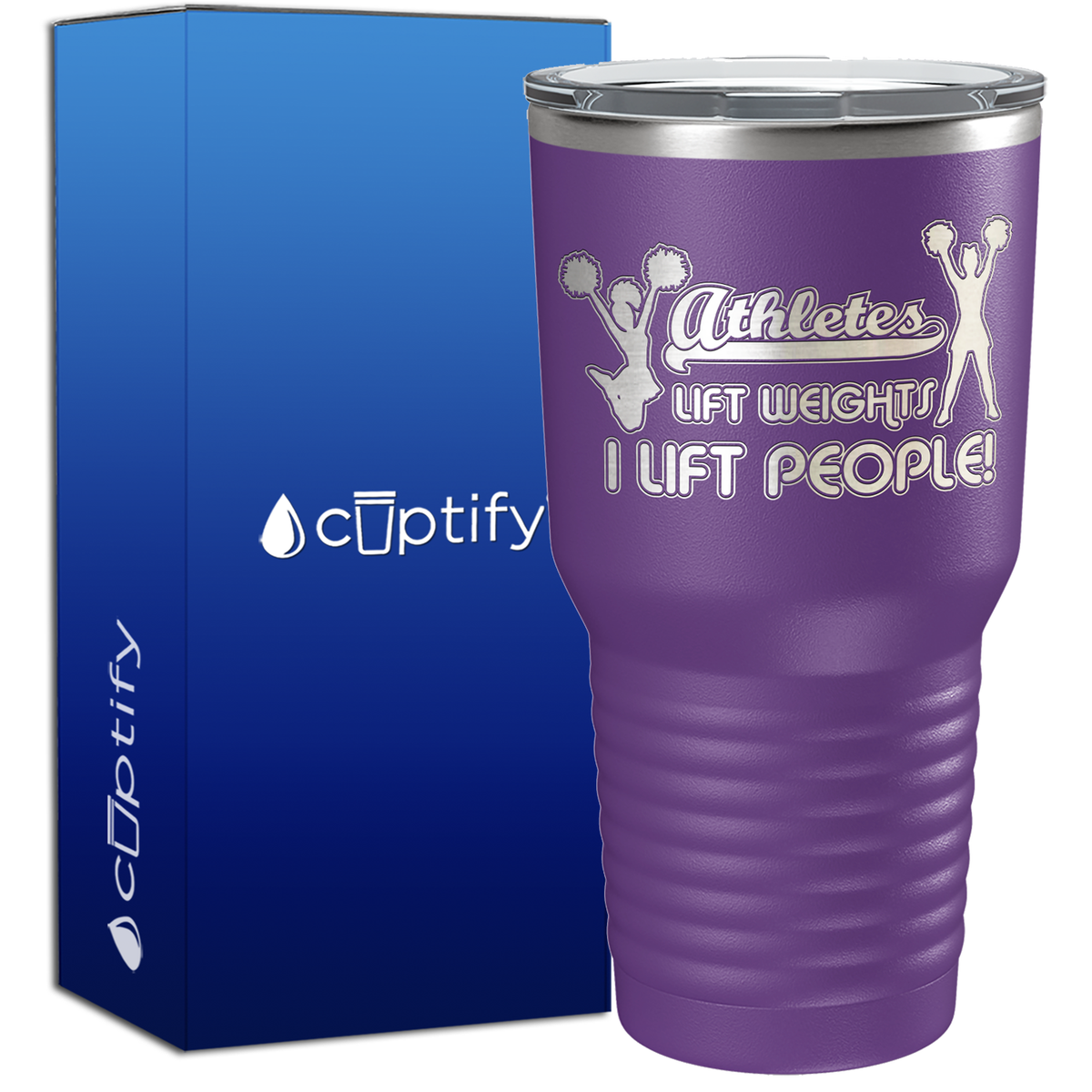 Athletes Lift Weights I Lift People 30oz Cheer Tumbler