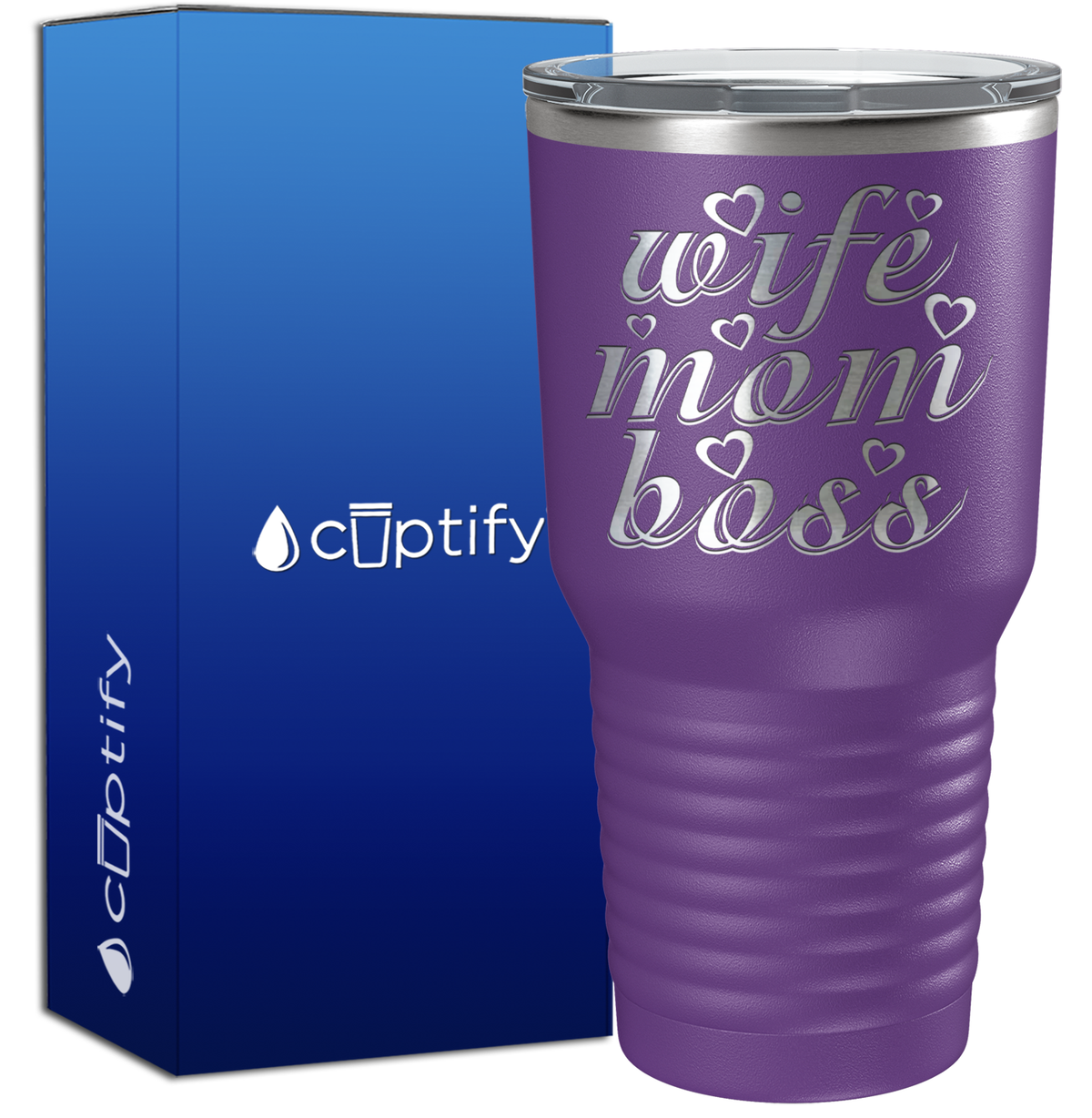 Wife Mom Boss 30oz Mom Tumbler
