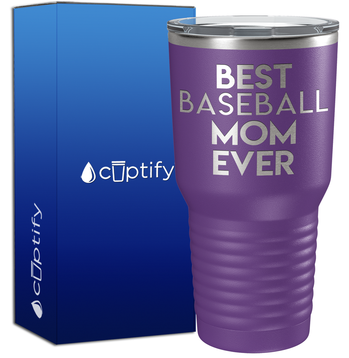 Best Baseball Mom Ever 30oz Baseball Tumbler