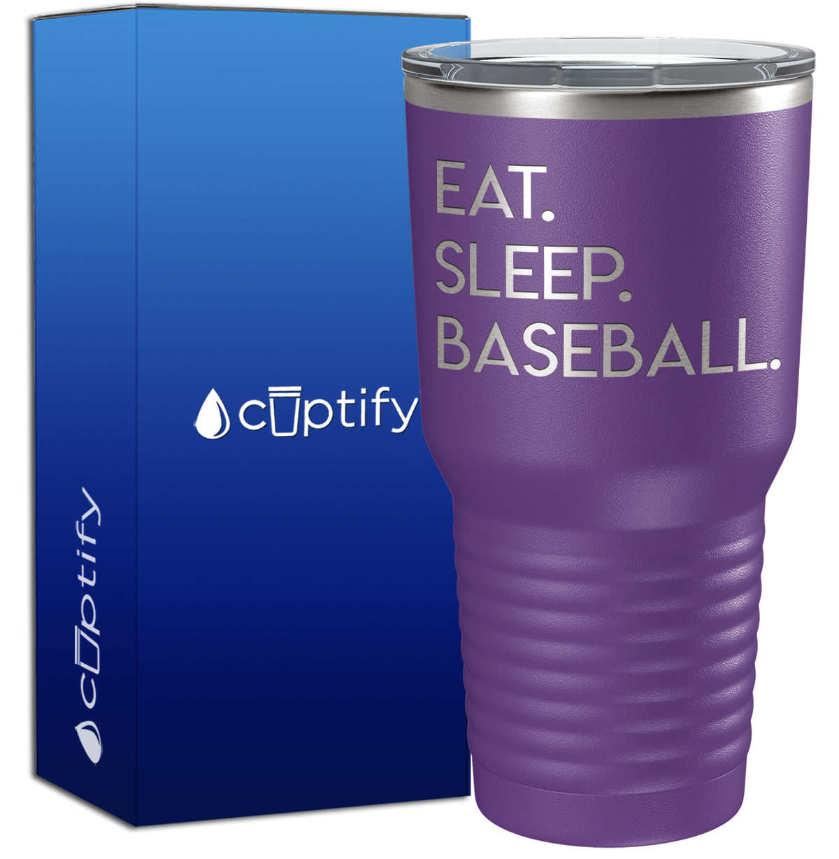 Eat Sleep Baseball 30oz Baseball Tumbler