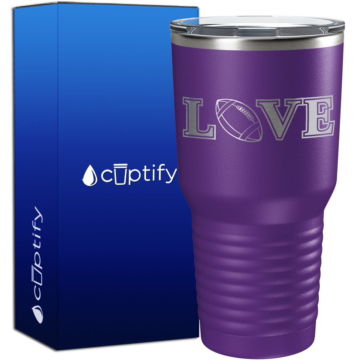 Football Love 30oz Football Tumbler