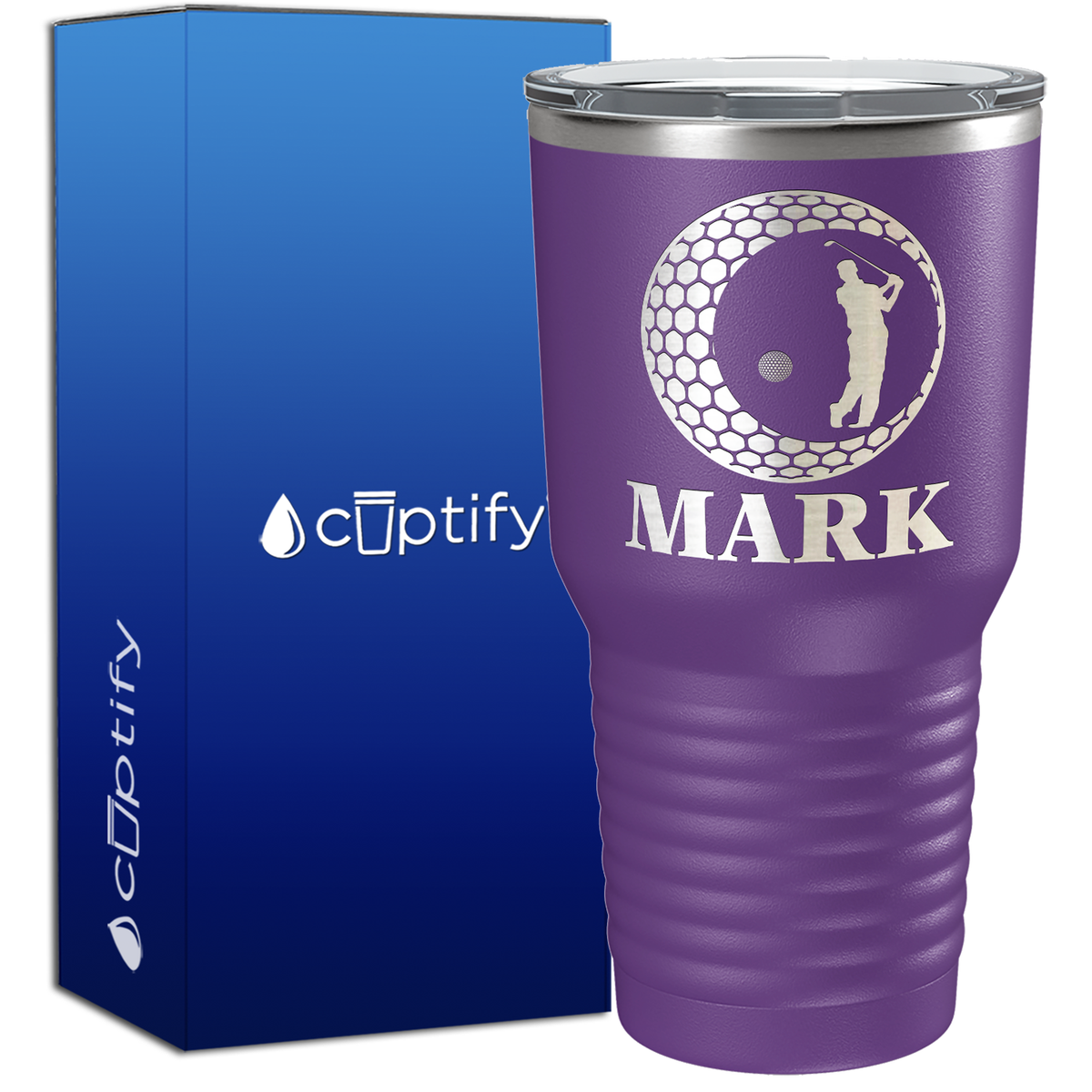 Personalized Golfer in Ball 30oz Golf Tumbler