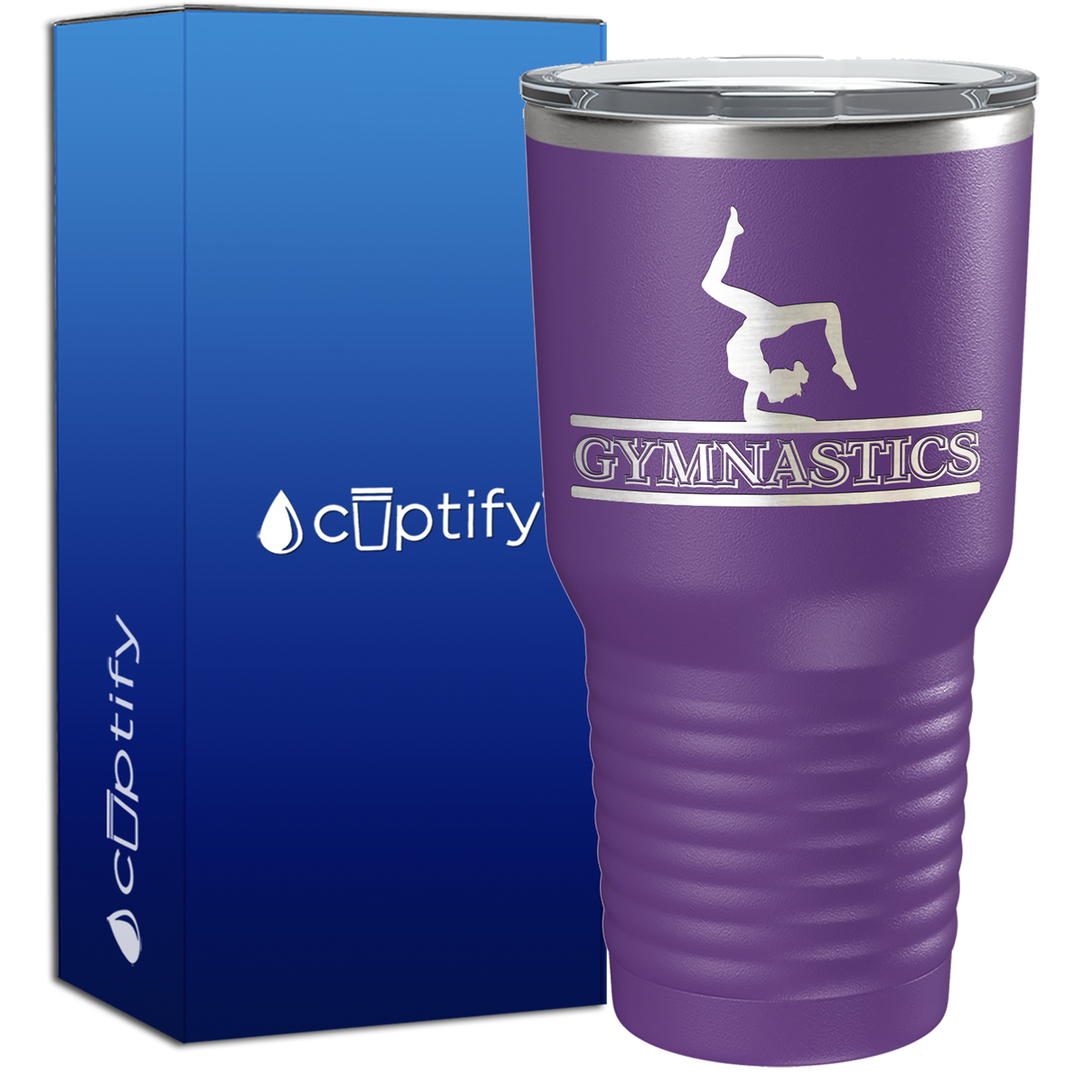 Gymnastics Silhouette 30oz Gymnastics Tumbler