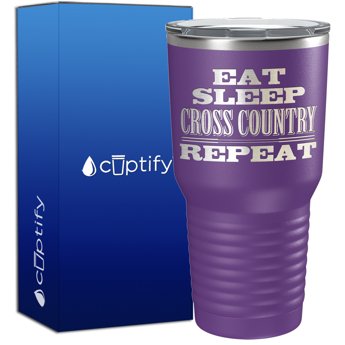 Eat Sleep Cross Country Repeat 30oz Cross Country Tumbler