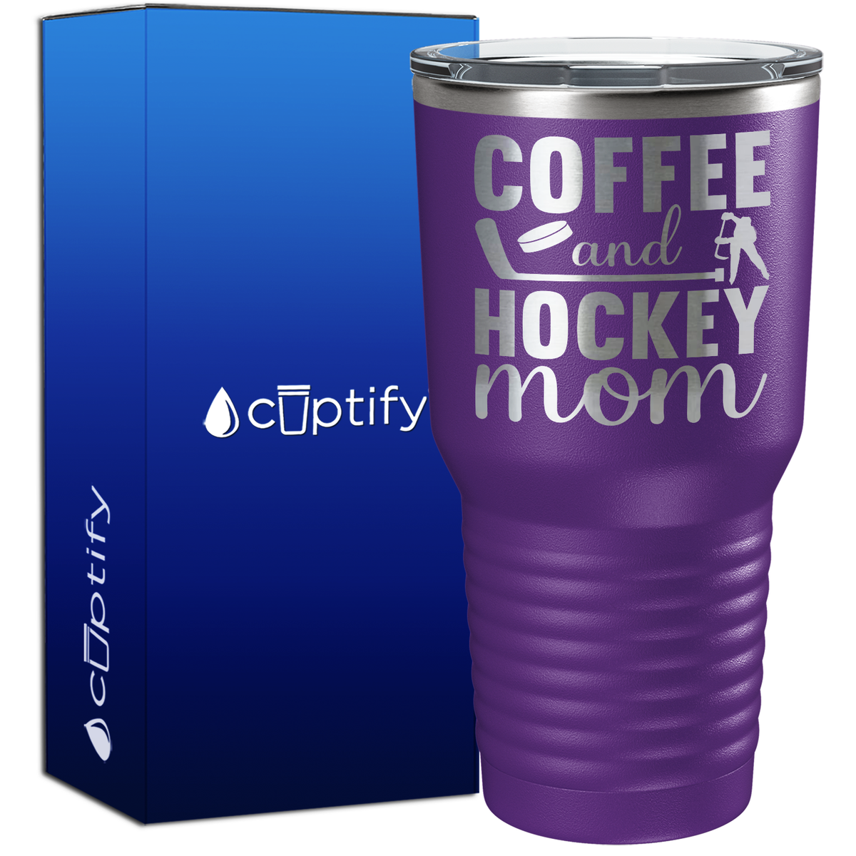 Coffee and Hockey Mom 30oz Hockey Tumbler