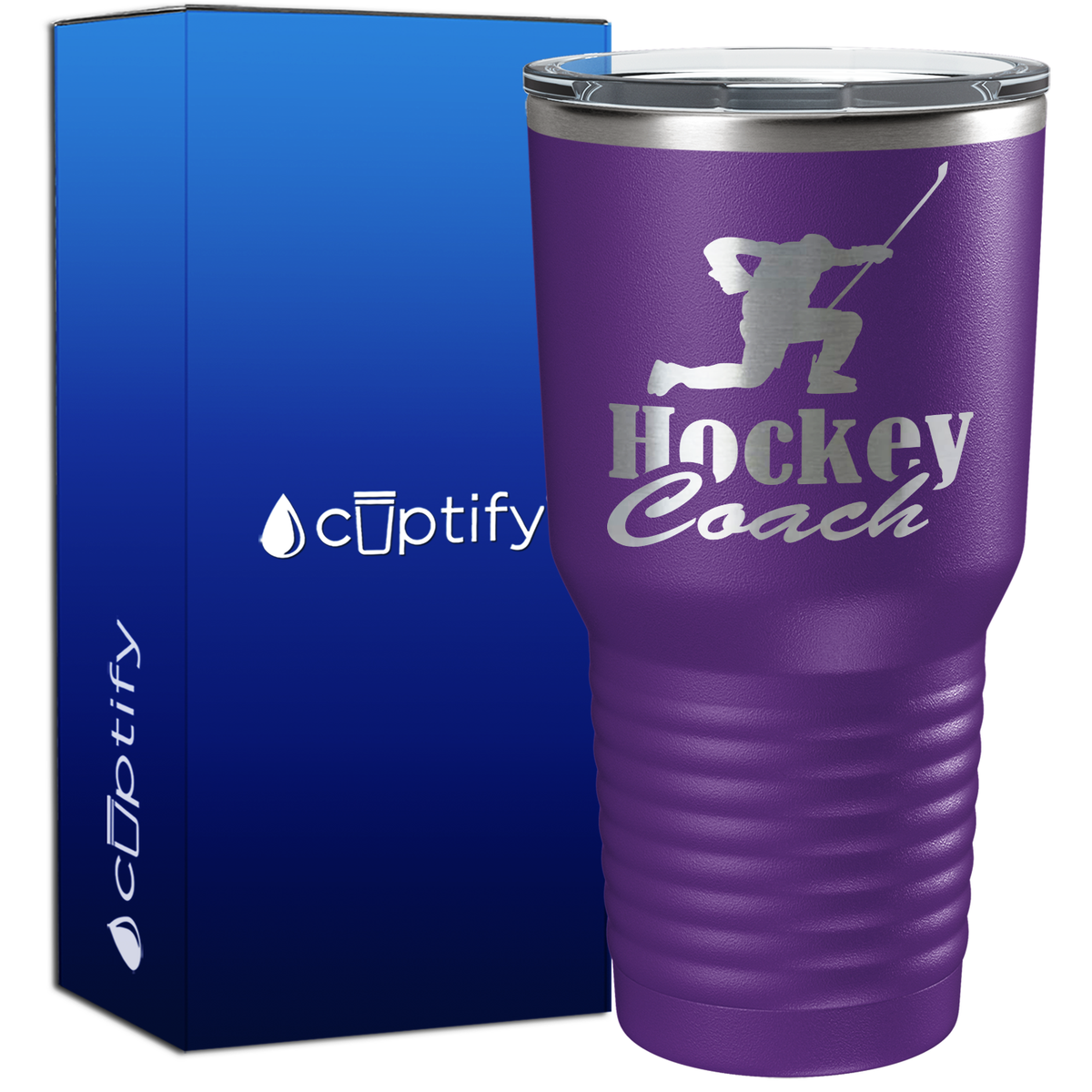 Hockey Coach Goal Pose 30oz Hockey Tumbler