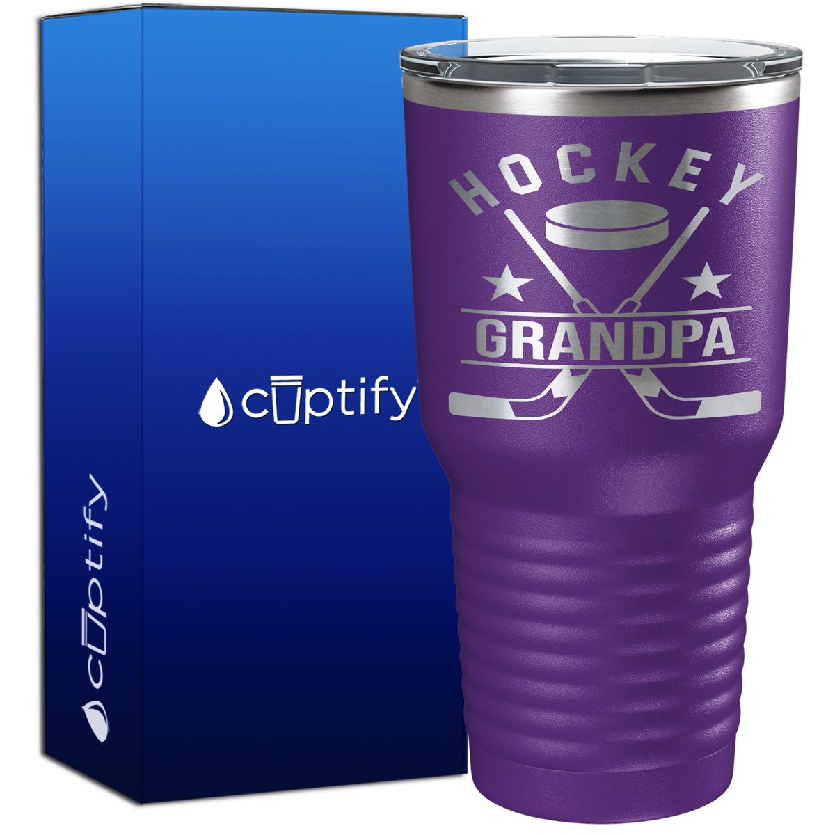 Hockey Grandpa 30oz Hockey Tumbler