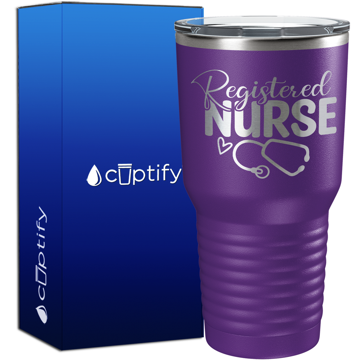 Registered Nurse Stethoscope 30oz Nurse Tumbler