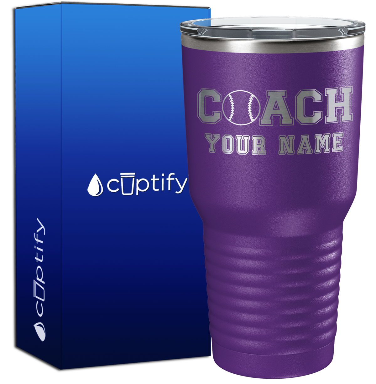 Personalized Coach Baseball 30oz Coach Tumbler