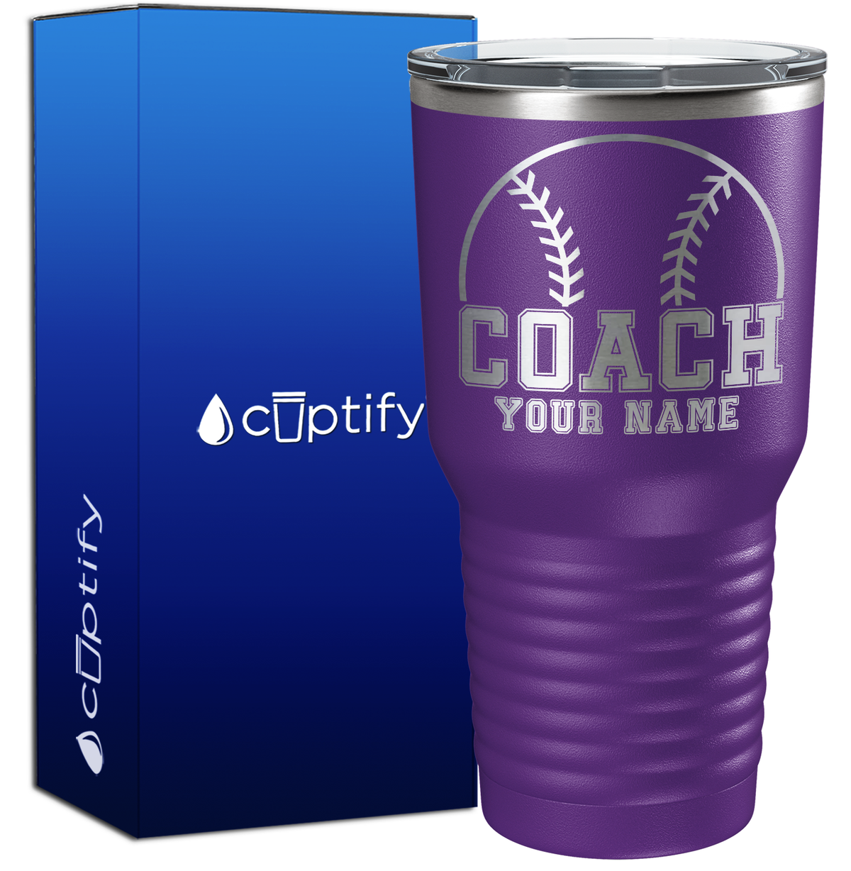 Personalized Baseball Coach 30oz Coach Tumbler