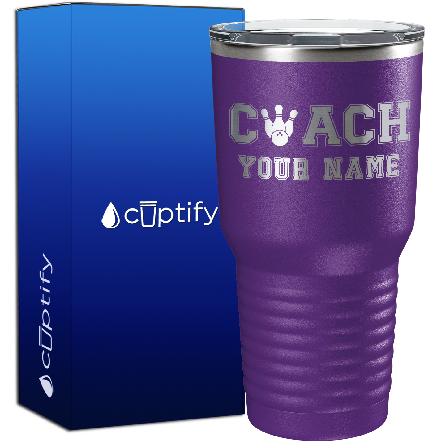 Personalized Bowling Coach 30oz Coach Tumbler