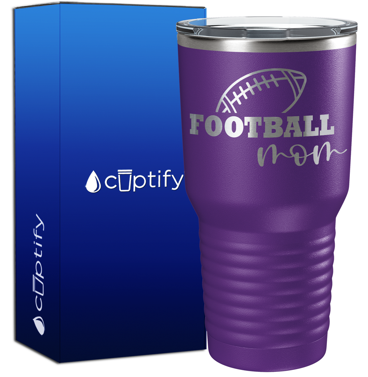 Football Mom 30oz Football Tumbler