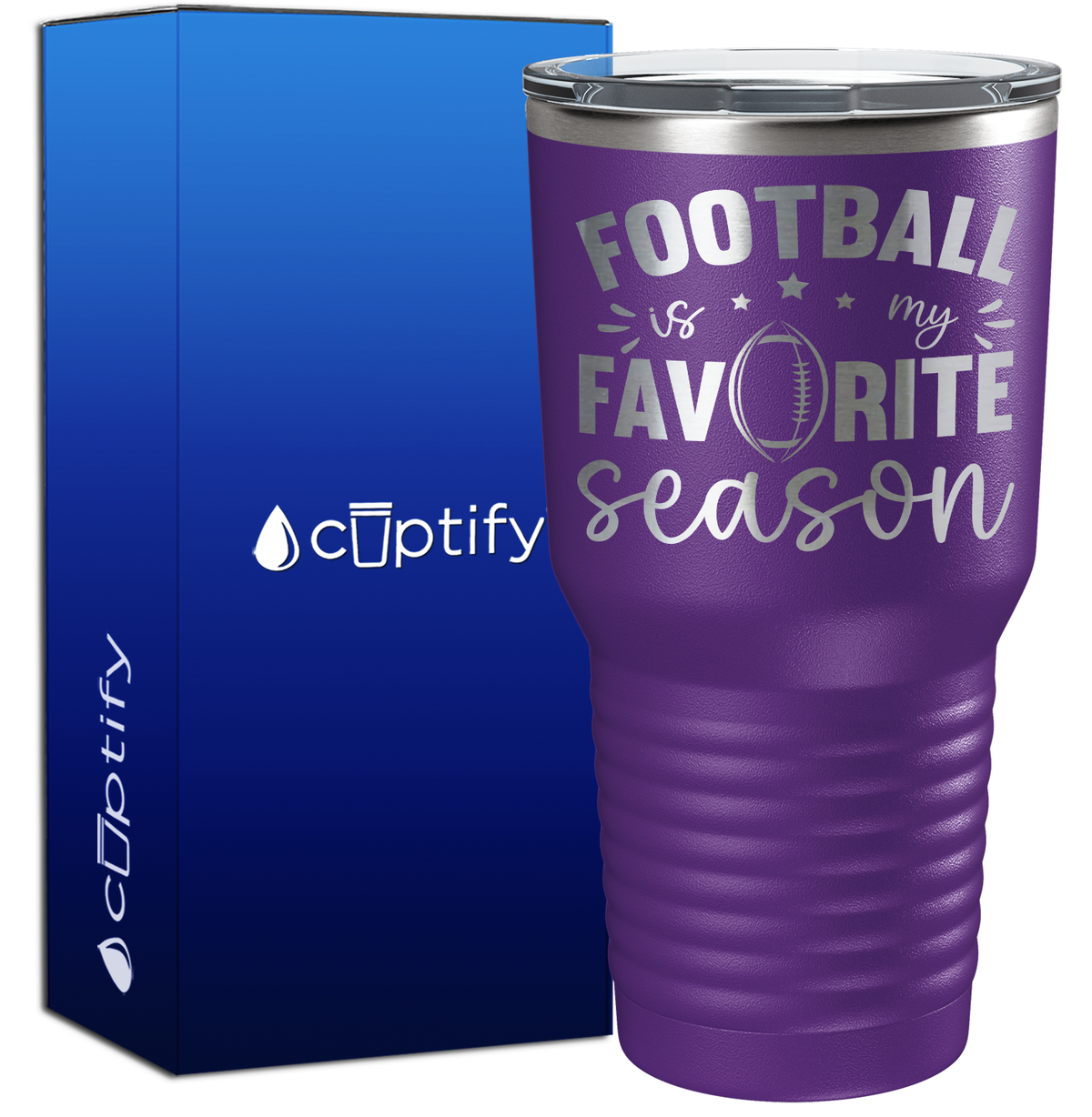 Football is my Favorite Season 30oz Football Tumbler