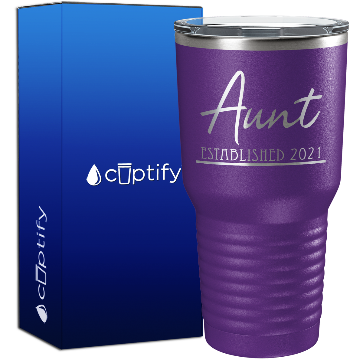 Aunt Established 30oz New Baby Tumbler