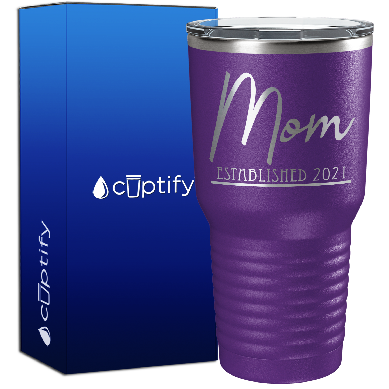 Mom Established 30oz New Baby Tumbler