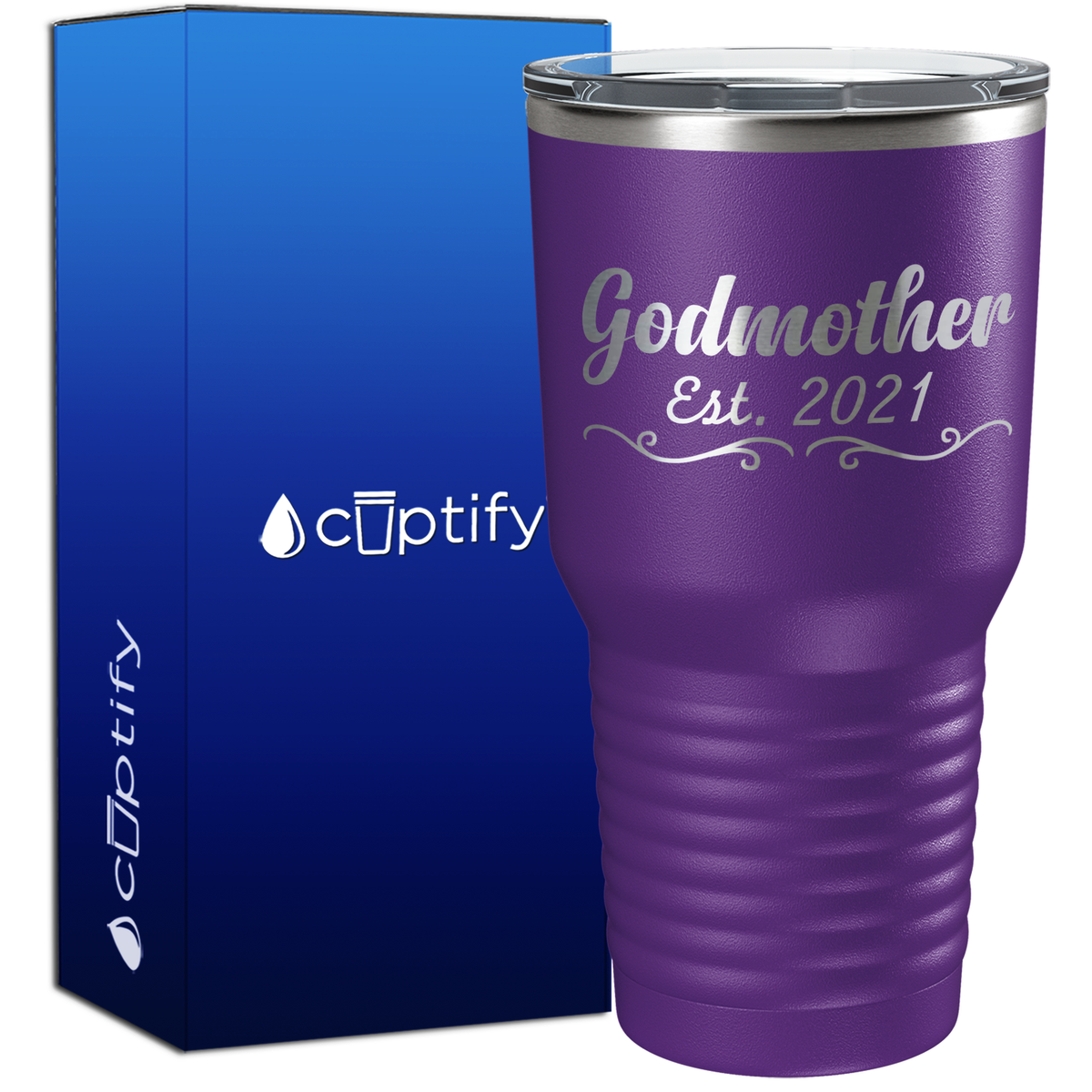 Godmother Est. 30oz New Baby Tumbler
