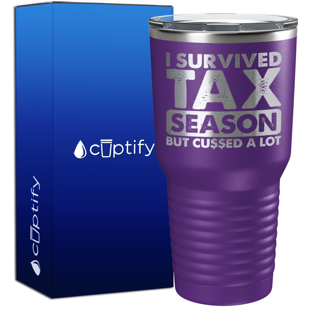 I Survied Tax Season 30oz Accountant Tumbler