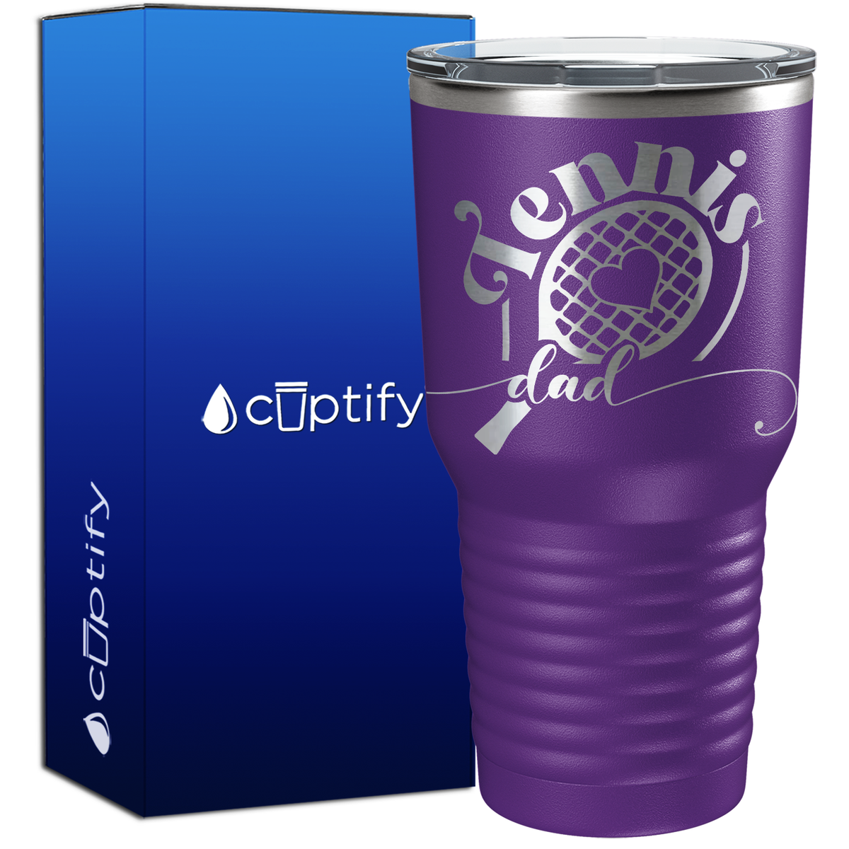 Tennis Racket Dad 30oz Tennis Tumbler