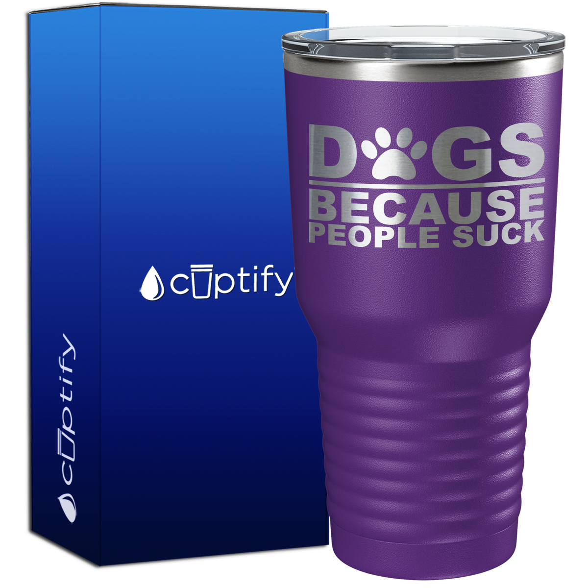 Dogs Because People Suck 30oz Dogs Tumbler
