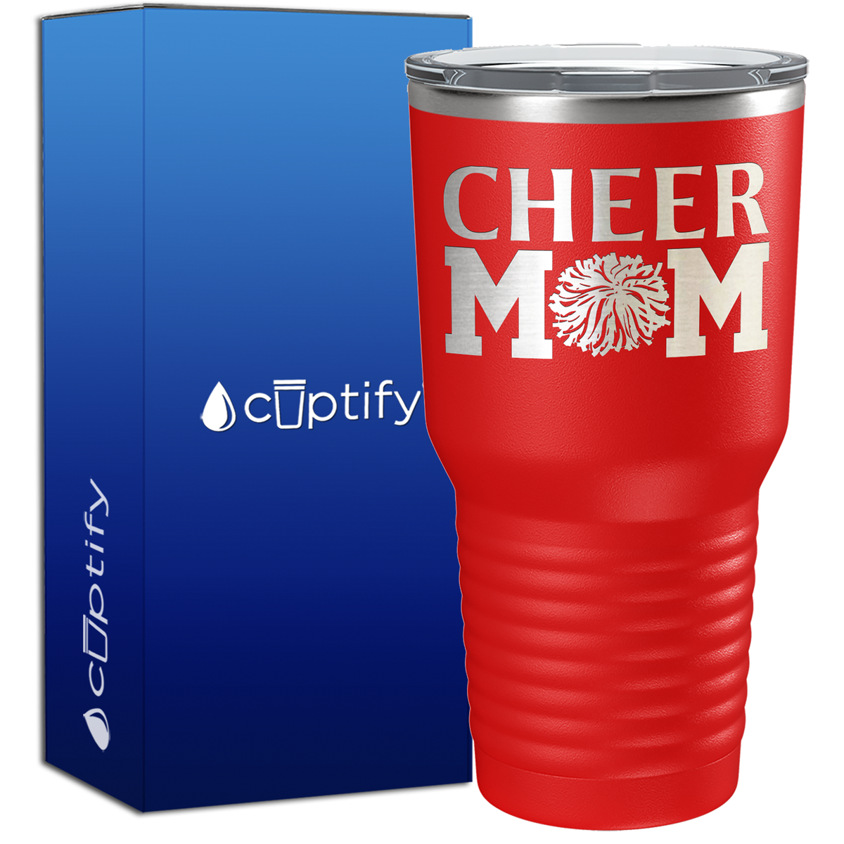 Cheer Mom Pom Pom 30oz Cheer Tumbler
