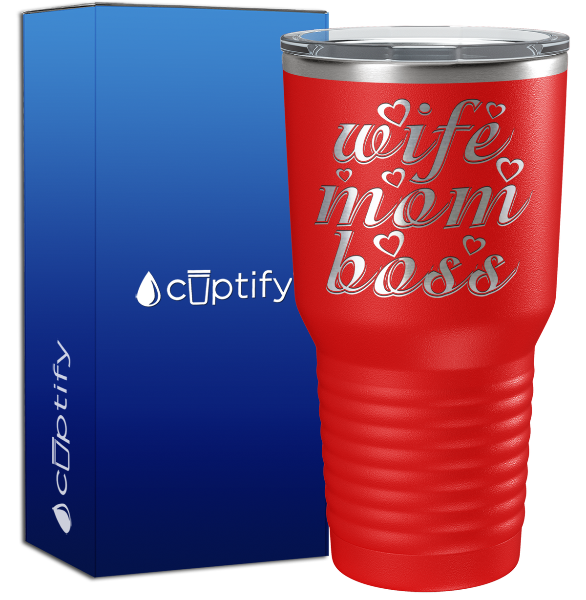 Wife Mom Boss 30oz Mom Tumbler