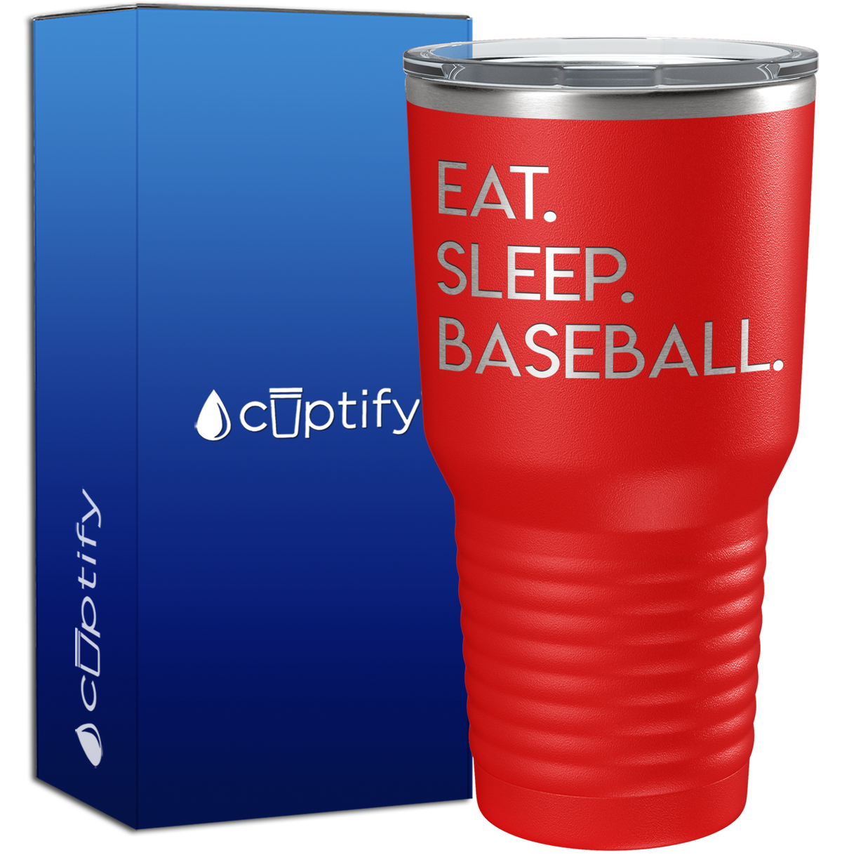 Eat Sleep Baseball 30oz Baseball Tumbler