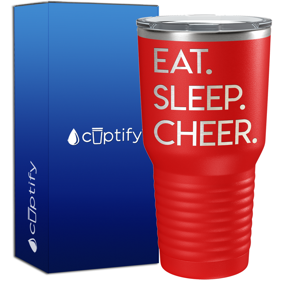 Eat Sleep Cheer 30oz Cheer Tumbler