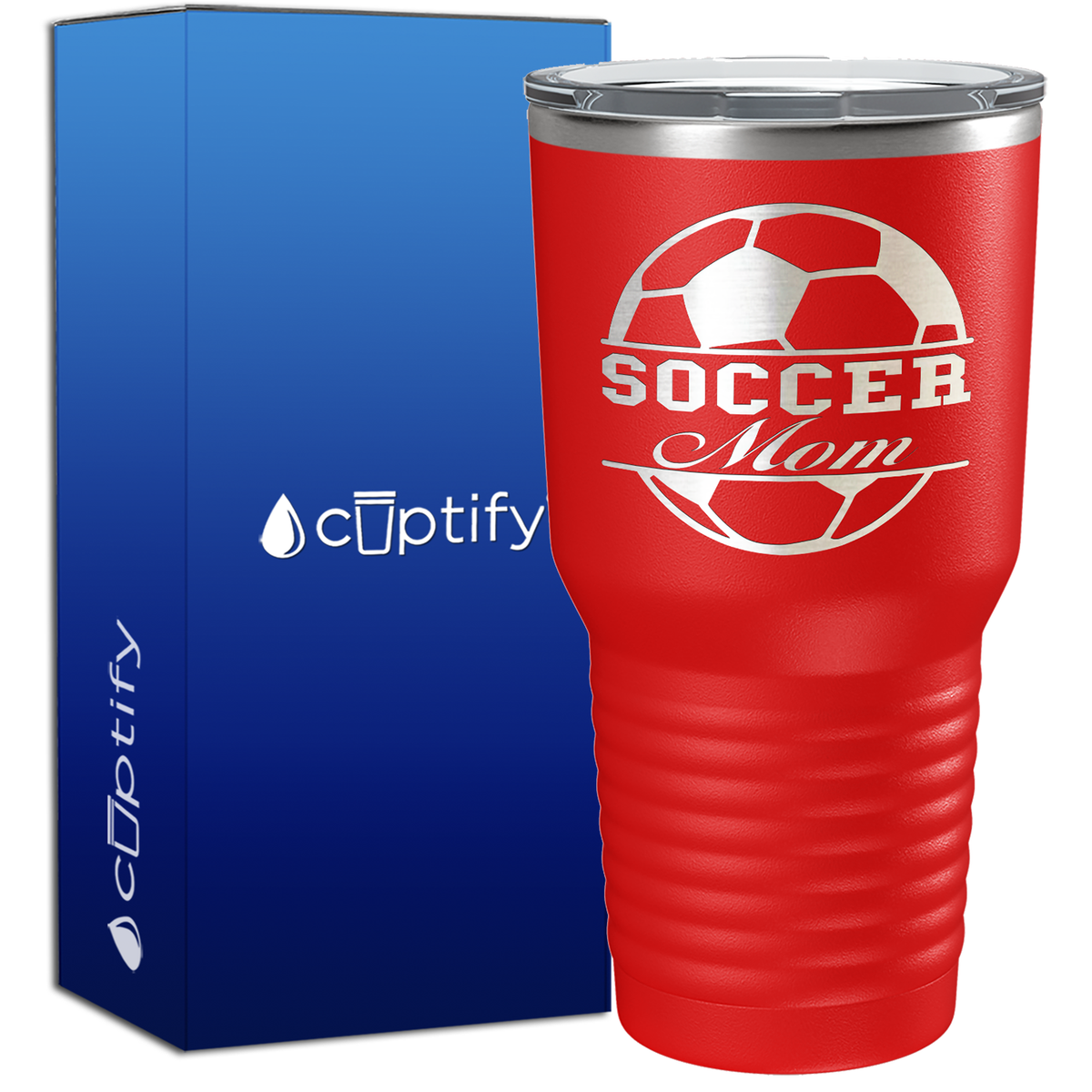 Soccer Ball Mom 30oz Soccer Tumbler