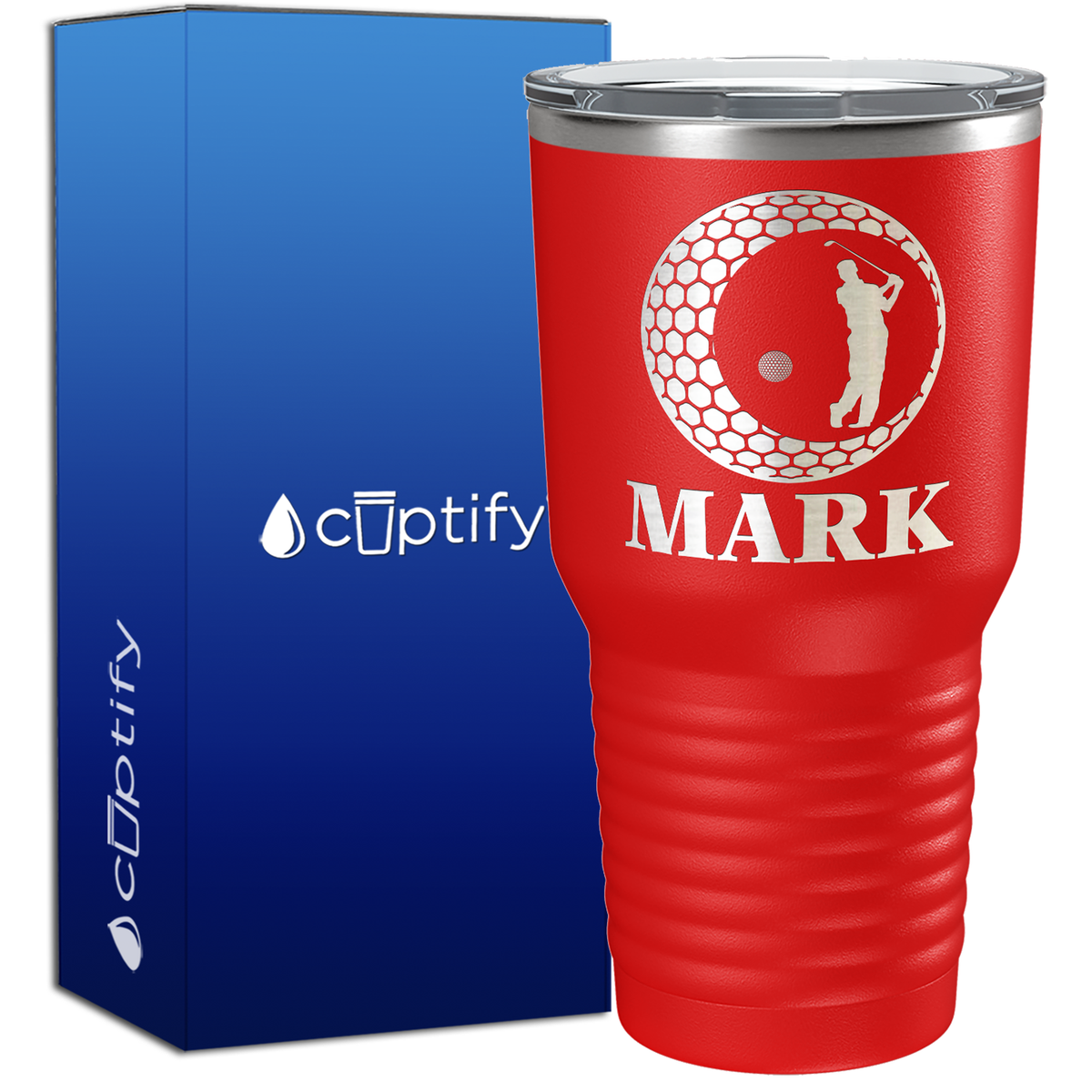 Personalized Golfer in Ball 30oz Golf Tumbler