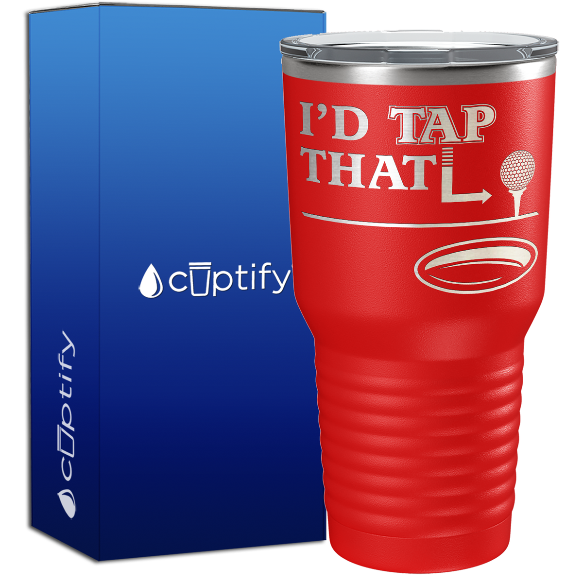 I'd Tap That Golf Ball 30oz Golf Tumbler