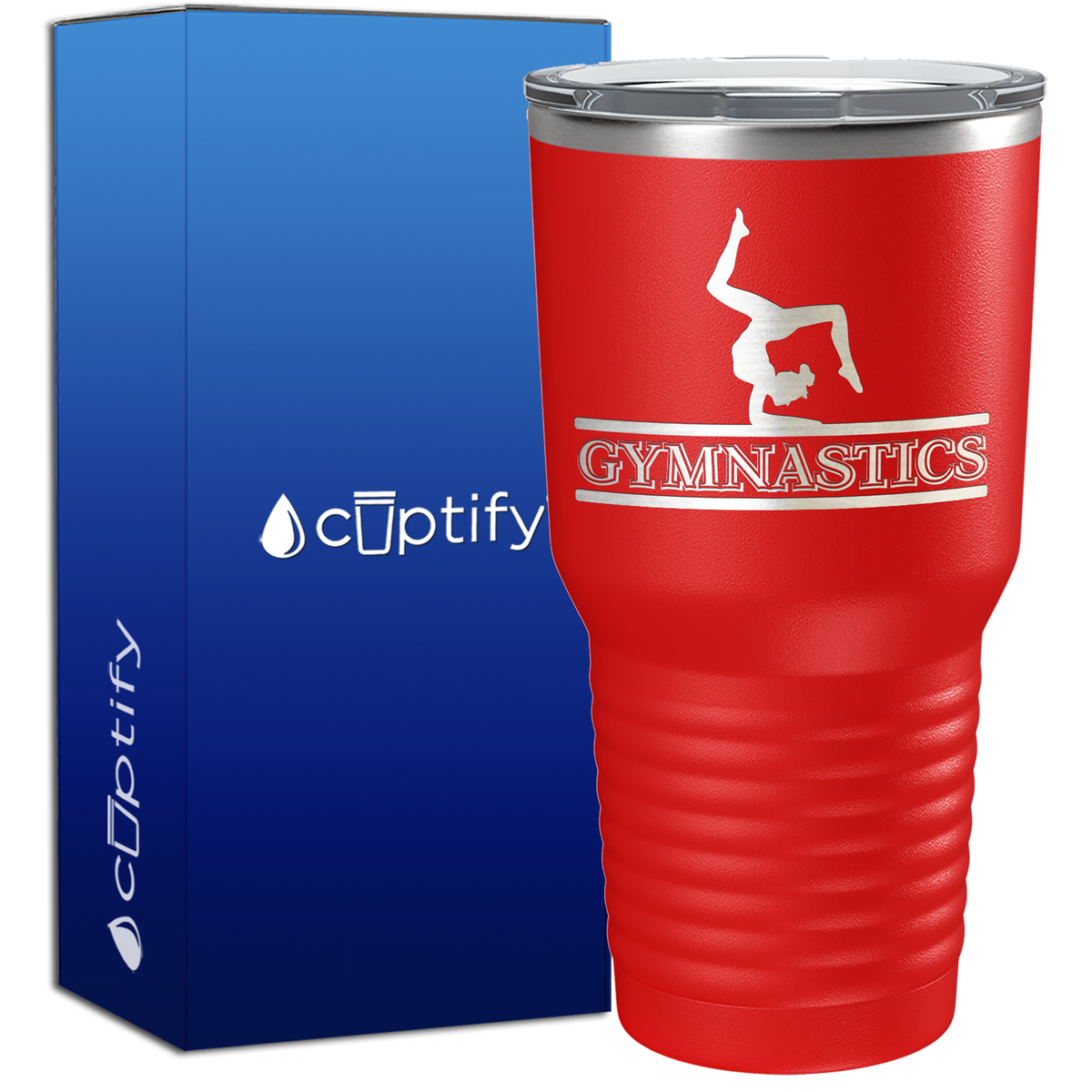 Gymnastics Silhouette 30oz Gymnastics Tumbler