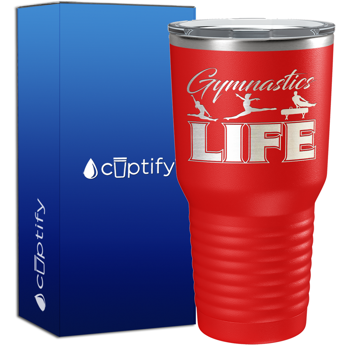 Gymnastics LIFE Silhouettes 30oz Gymnastics Tumbler
