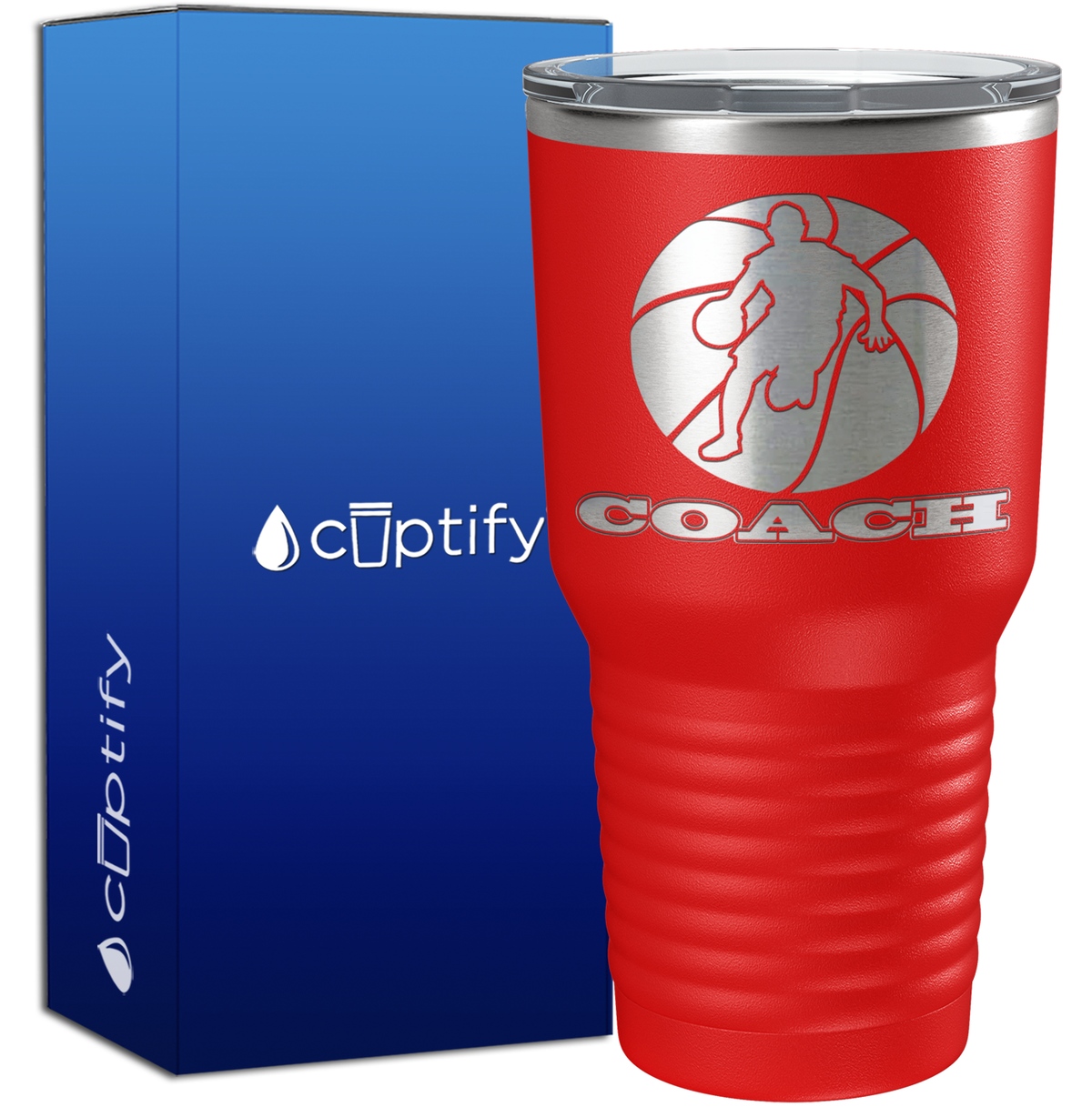 Basketball Coach Silhouette 30oz Coach Tumbler