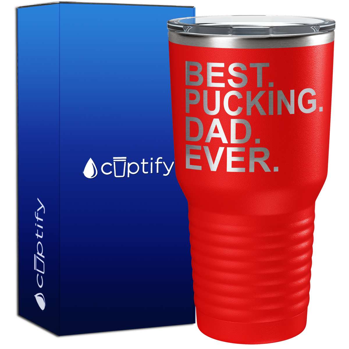 Best Pucking Dad Ever 30oz Hockey Tumbler