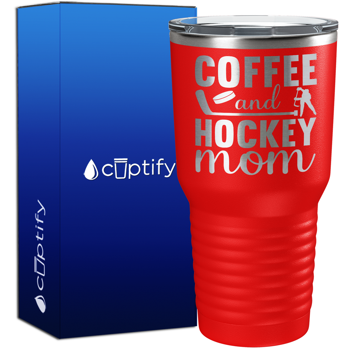 Coffee and Hockey Mom 30oz Hockey Tumbler