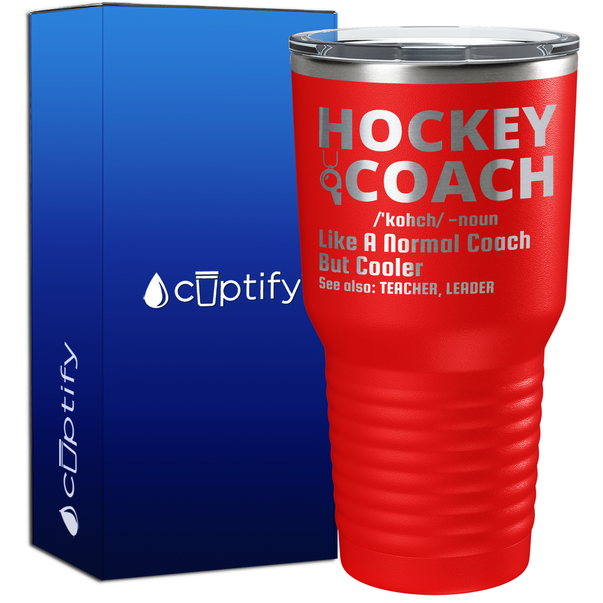 Hockey Coach Like a Normal Coach But Cooler 30oz Hockey Tumbler