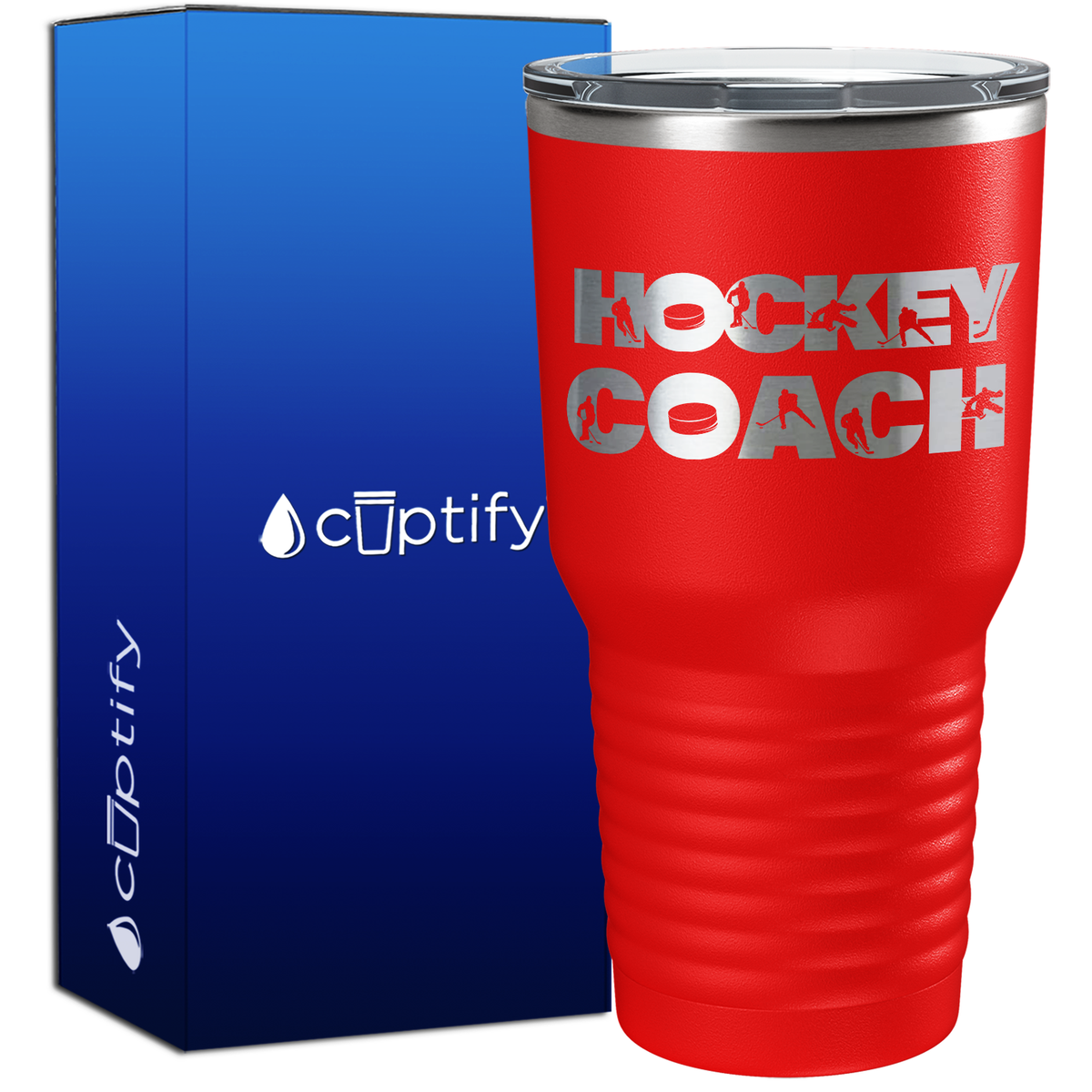 Hockey Coach Silhouettes 30oz Hockey Tumbler