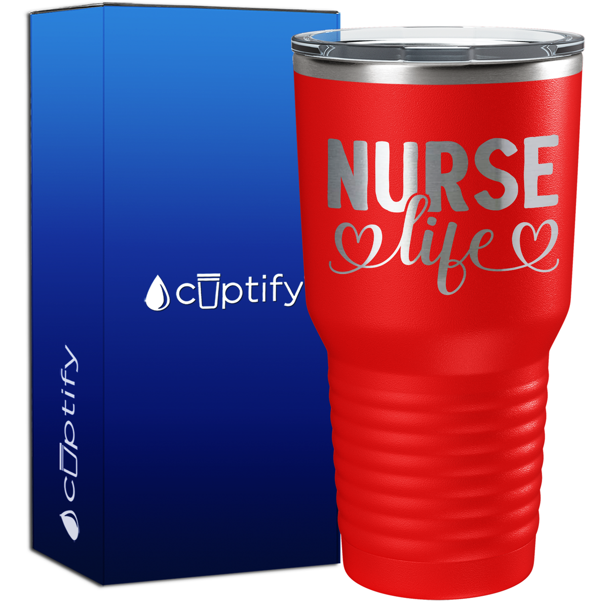 Nurse Life Hearts 30oz Nurse Tumbler