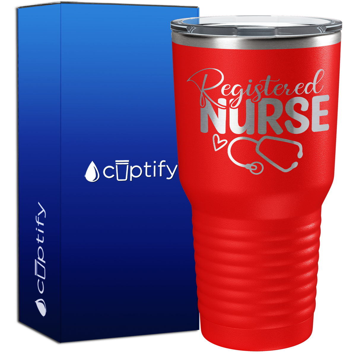 Registered Nurse Stethoscope 30oz Nurse Tumbler