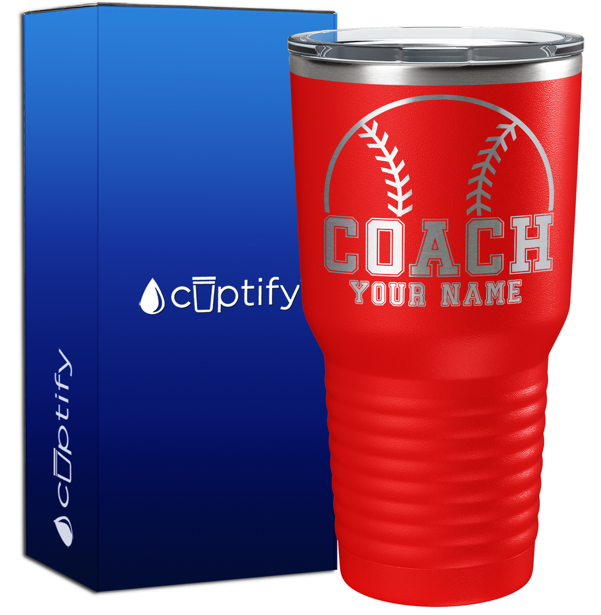 Personalized Baseball Coach 30oz Coach Tumbler